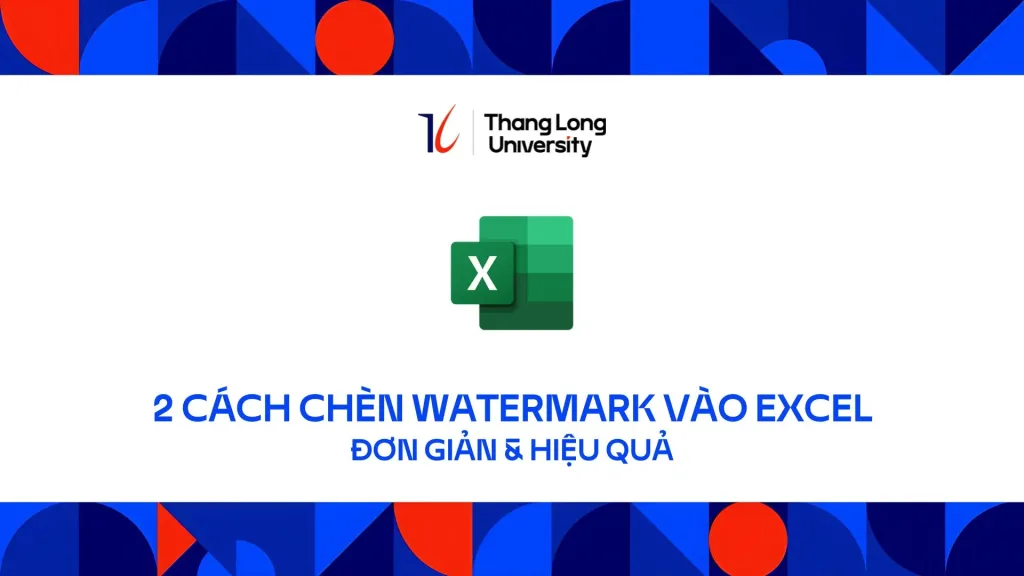 chèn Watermark vào Excel