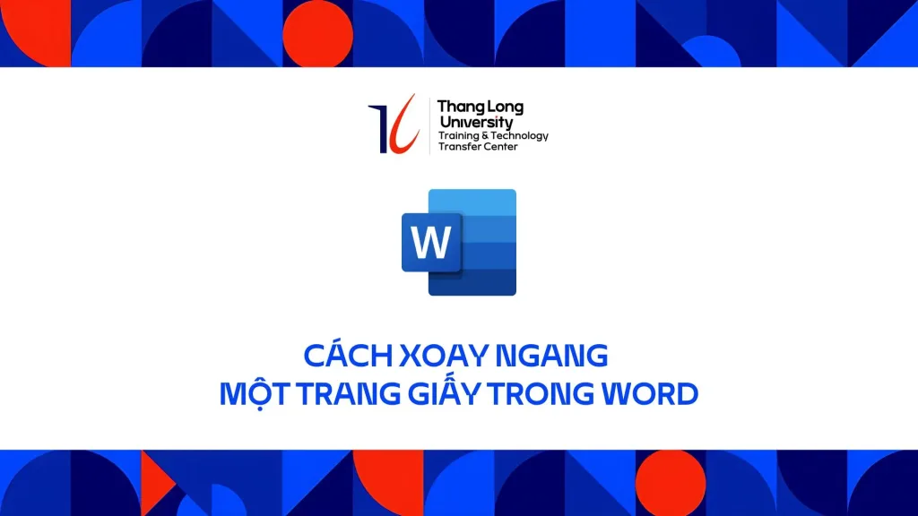 Cách xoay trang trang giấy trong Word