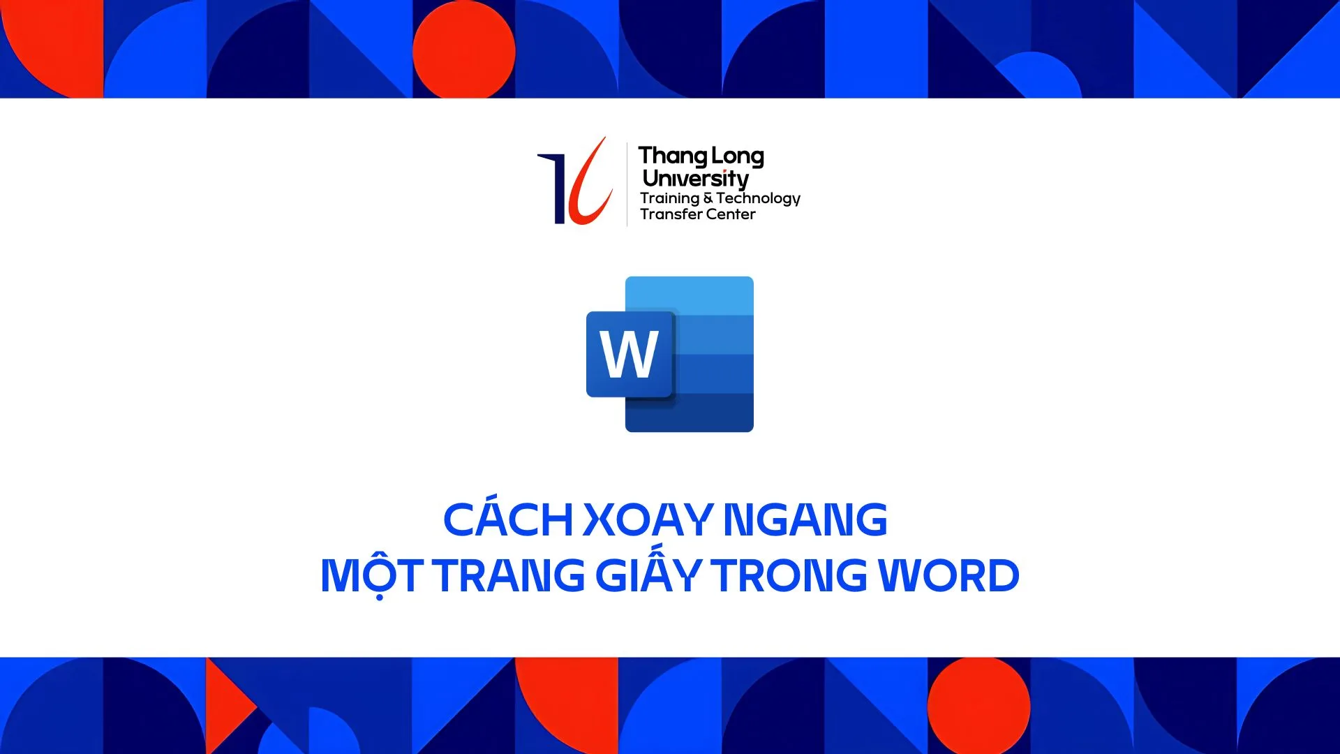 cách xoay ngang 1 trang giấy trong word