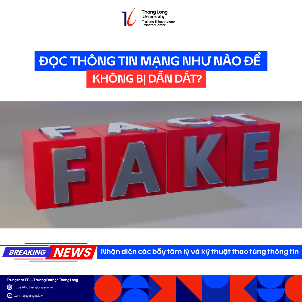 Nhận diện thông tin như nào để không bị dẫn dắt